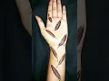 Lagu very easy and beautiful mehndi design with leaves #shorts #viral #trending #mehndi
