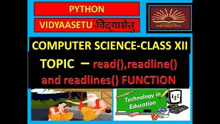DIFFERENCE BETWEEN read readline readlines functions IN PYTHON