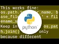 Build the full path filename in Python