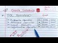 SQL Arithmetic Relational Concatenation and Logical Operators Oracle Database