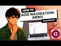 How to Add Navigation Menu Tested