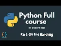 Python Tutorial for Beginners - File Handling in Python
