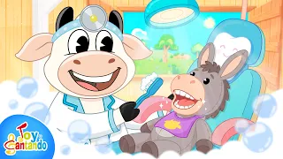 A Cepillarse los Dientes 🦷 | Canciones Infantiles para aprender a lavar los dientes | Toy Cantando