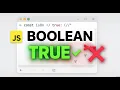 JavaScript Boolean Data Type Explained true false in JavaScript