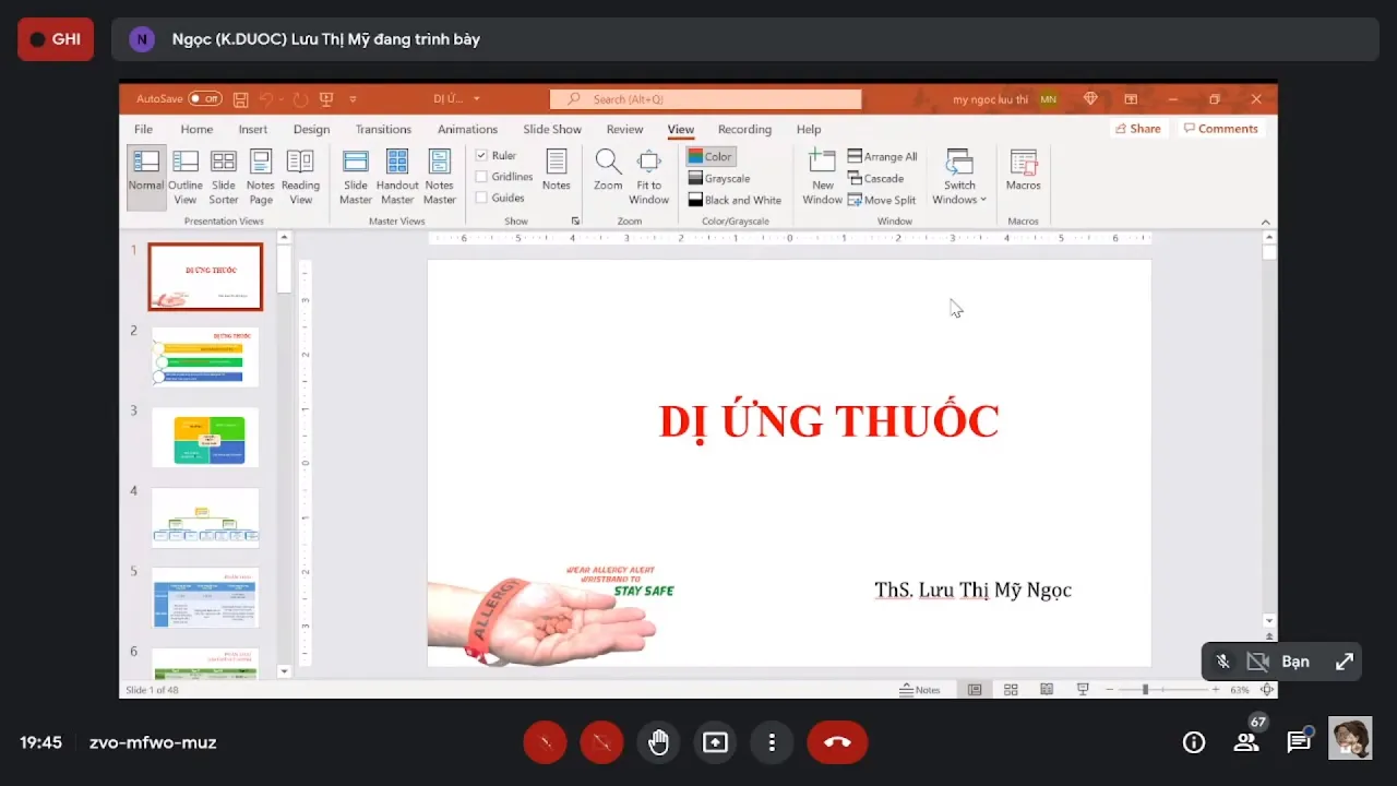 Outline Video Dược Lâm Sàng 1 Bài 4 Dị ứng thuốc phần 1