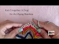 How to make a knit 3 together k3tog decrease - for our Zigzag Bandana or any pattern