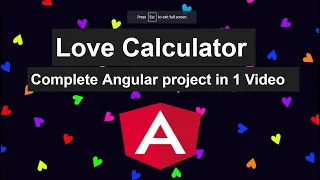 Love Calculator in Angular Angular Project in 1 Angular project in Hindi