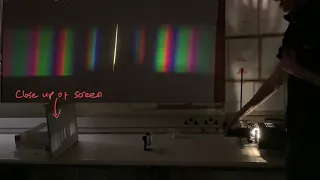 White light with a diffraction grating