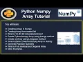 Python Numpy Tutorial Complete Python NumPy Array Tutorial Part-1