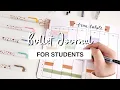 bullet journal for students simple and functional back-to-school bujo spreads