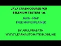 Java Crash course 21 Map Java Tree Map Explained Tamil