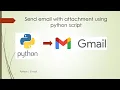 Send email with attachment using Python Gmail Email Automation