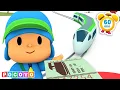 All Aboard the TRAIN Let s go on a trip Pocoyo English Cartoons Trains for Kids