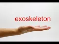 How to Pronounce exoskeleton - American English