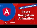43 Route Navigation animate with Angular Animations in Angular routing Application - Angular16
