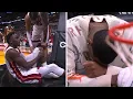 Victor Oladipo helped off court with apparent knee injury Heat crowd goes silent NBA on ESPN