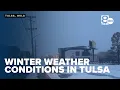 Winter weather conditions in Tulsa Oklahoma