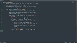 Leetcode 228 Summary Ranges in Python Python Leetcode Python Coding Tutorial Python Code ASMR