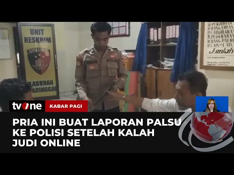 Kalah Judi Online, Pria di Lampung Buat Laporan Palsu ke Polisi Mengaku Dirampok