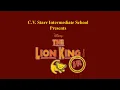 The Lion King JR C V Starr Intermediate School - Brewster NY 2025