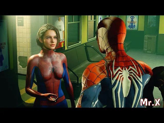 Resident Evil 3 Remake Jill as Spiderwoman Gameplay PC Mod