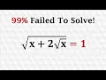 99 People Failed To Solve This