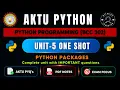 Python Programming Unit 5 One Shot AKTU B Tech CSE BCC302