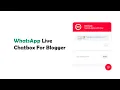 Download Lagu How to Add WhatsApp Chatbox Widget to Blogger Website