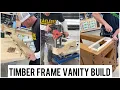 Lagu Timber frame bathroom vanity build
