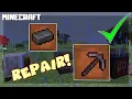 MINECRAFT How to Repair Netherite Pickaxe 1 16 1