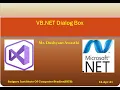 VB NET Dialog Box
