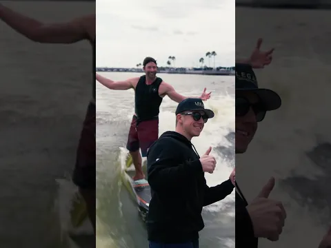 travis pastrana and i wake surfed at the daytona 500