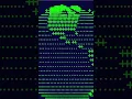 crazy 3d ASCII earth in python