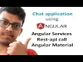 Services Rest api call and integrate Angular Material ui