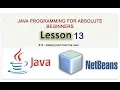 Java for the Absolute Beginner Getting Input from the User