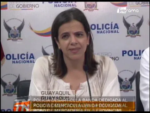 Policía desarticula banda dedicada al robo de mercadería en 6 provincias