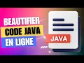 Comment ton code Java en ligne