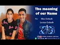 THE MEANING OF OUR NAME Lerrisa Silas Gulzaib Zinda Gawahi