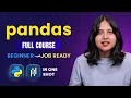 Pandas Full Course 2025 Python Pandas Tutorial For Beginners Python Pandas Course Intellipaat