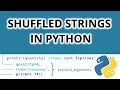 Shuffling Strings in Python - Make Your Own Word Scramble