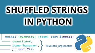 Shuffling Strings in Python - Make Your Own Word Scramble
