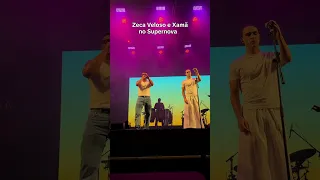 Participação mais que especial de @XamaOficial no show do @zecalavigneveloso no Palco Supernova!