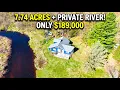 7 74 Acres Private Pool Huge Riverside Deck on Deer River NY 189 000