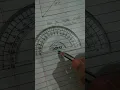 Make angles with the help of Protractor