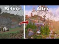 Lagu I Built a HUGE Mountain Village in Minecraft