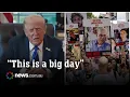 Download Lagu Gazans hail Trump ceasefire call as Hamas agrees to free hostages