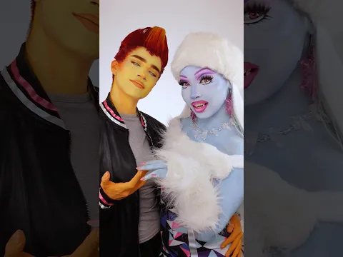 ❄️Abbey abominable y Heath Burns🔥 #monsterhigh #disfraz #halloween