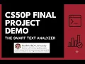 CS50P Final Project - THE SMART TEXT ANALYZER
