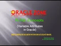 What is Variable Attributes in Oracle Uses of Variable Attributes in PLSQL