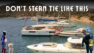 Sailing Greece: Stern-Tying to the Rocks | Meganisi & Lefkada, Ionian Islands 🇬🇷